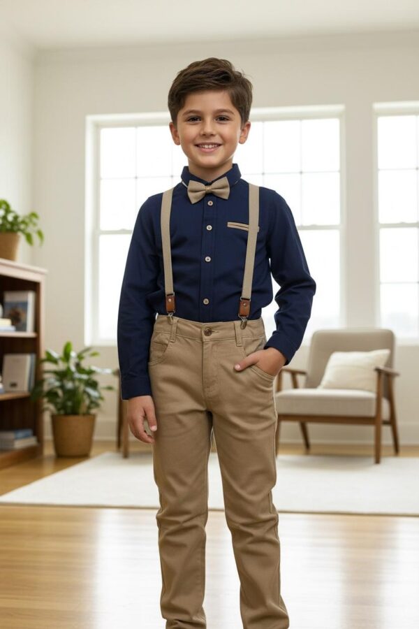 Lacivert Askılı Salopet